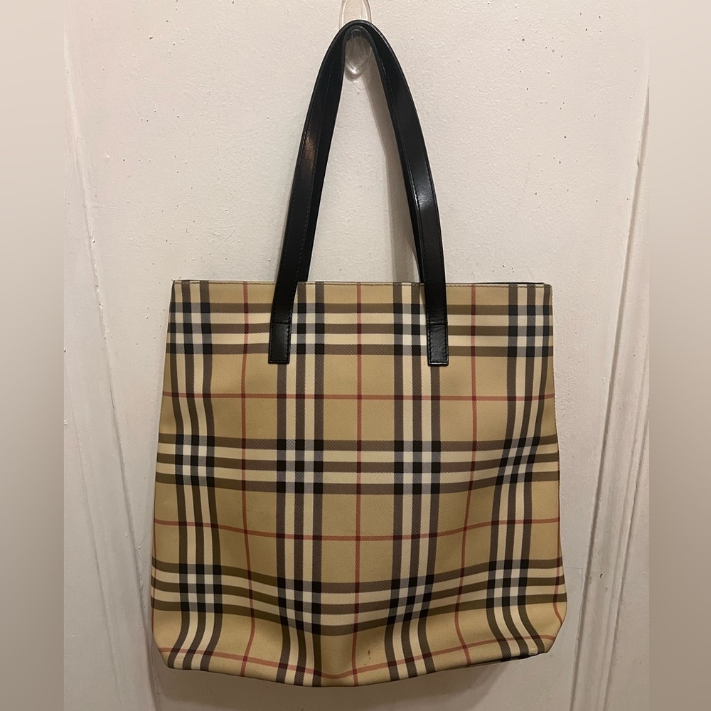 Burberry nova check tote bag